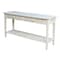 International Concepts Rectangle Spencer Console Server Table Extended Length, 60 W, 17 L, 30 in H, Wood, Unfinished OT-696796 - alternate 1